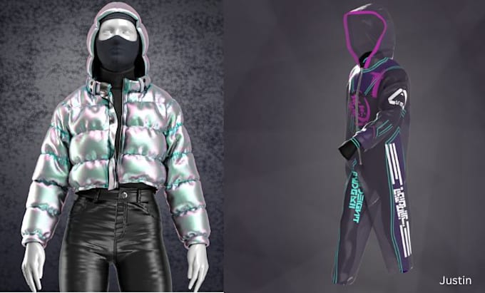 Gig Preview - Create 3d clothing animation, secondlife, using clo 3d and marvelous designer