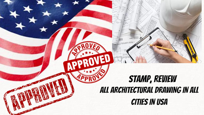 Gig Preview - Pe stamp, review and seal architectural drawings all cities USA for city permit