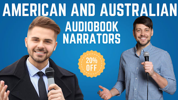 Bestseller - narrate your audiobook by american male voice over and australian male voiceover