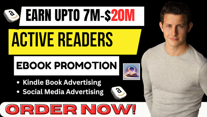 Gig Preview - Do viral amazon book promotion, kindle book marketing and ebook advertising