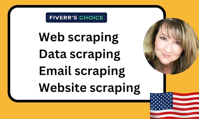 Gig Preview - Web scraping, data scraping, website scraping, email scraping, leads scraping