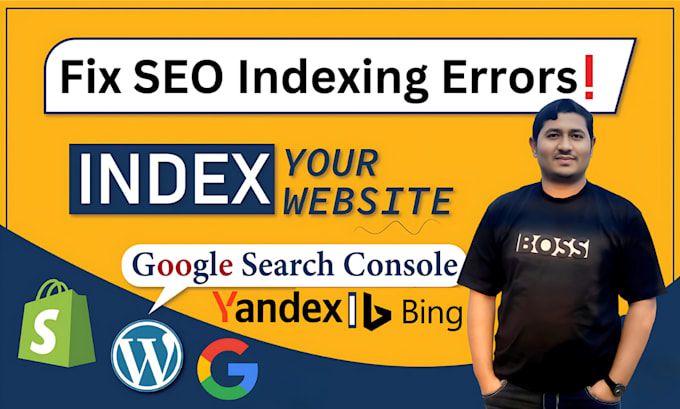 Gig Preview - Fix website google indexing errors, search console issues, and page indexing