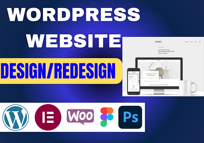 Gig Preview - Create wordpress website redesign design wordpress business website development