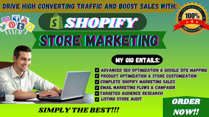 Gig Preview - Be expert shopify manager for 8 figures to boost shopify marketing website sales