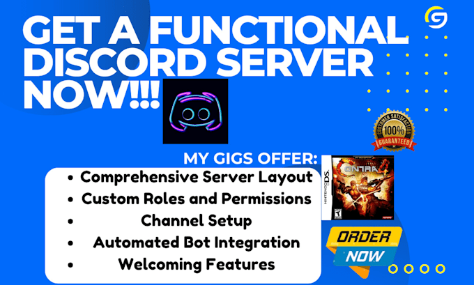 Gig Preview - Do custom discord server, discord server setup within 48hours