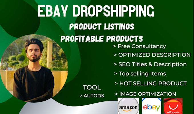 Gig Preview - Do ebay dropshipping from any platform