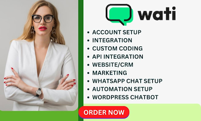 Gig Preview - Build wati whatsapp chatbot with auto replies, whatsapp API set up integrations