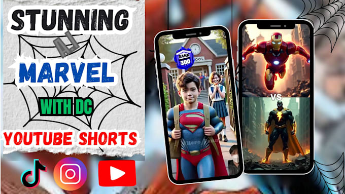 Gig Preview - Ai viral animated videos for marvel and  dc fan creations