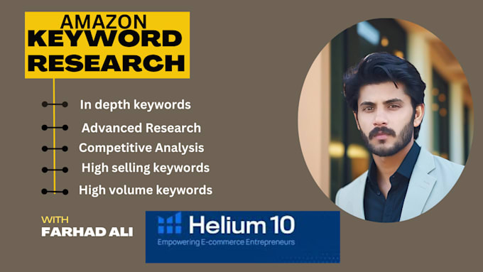 Gig Preview - Do advanced profitable amazon keyword research with low competition, high demand