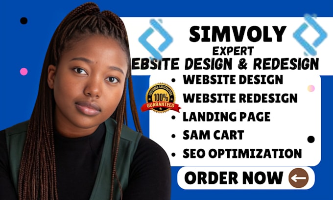 Gig Preview - Simvoly website design simvoly funnel simvoly redesign samcart thrivecart design