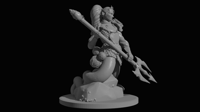 Gig Preview - Deliver printable 3d stl creature, fantasy 3d character, 3d wizard, dnd figurine