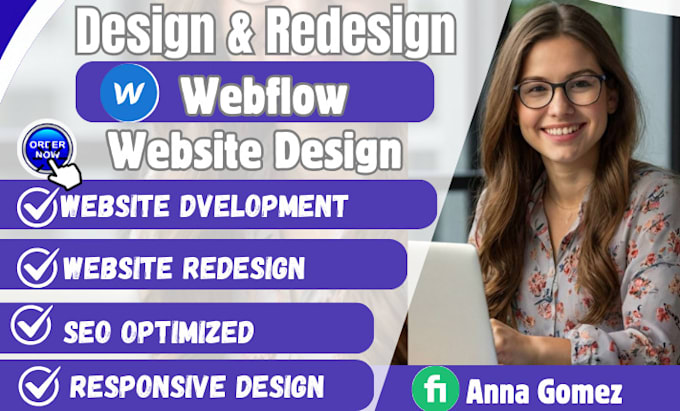 Gig Preview - Weflow website design webflow website development convert figma to webflow