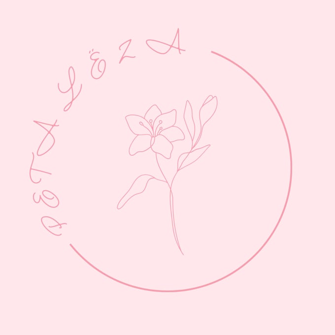 Gig Preview - Do a minimalist logo for your beautiful flower shop