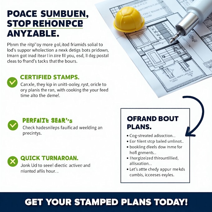 Gig Preview - Draw and stamp architectural drawings mep for city permit