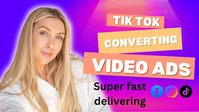 Gig Preview - Create tik tok video ads, facebook ads