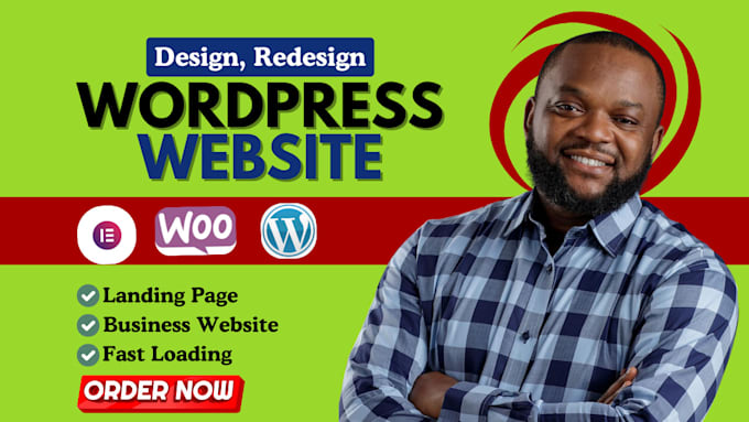 Gig Preview - Do clean wordpress website development and business website design