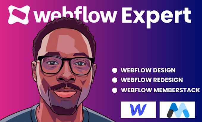 Gig Preview - Develop webflow website webflow membership memberstack website payment gateway