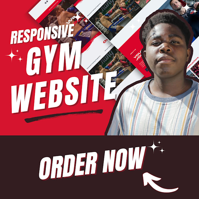 Gig Preview - Build a stunning website to elevate your gym online presence