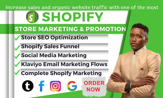 Gig Preview - Boost shopify sales, shopify ecommerce marketing shopify dropshipping marketing