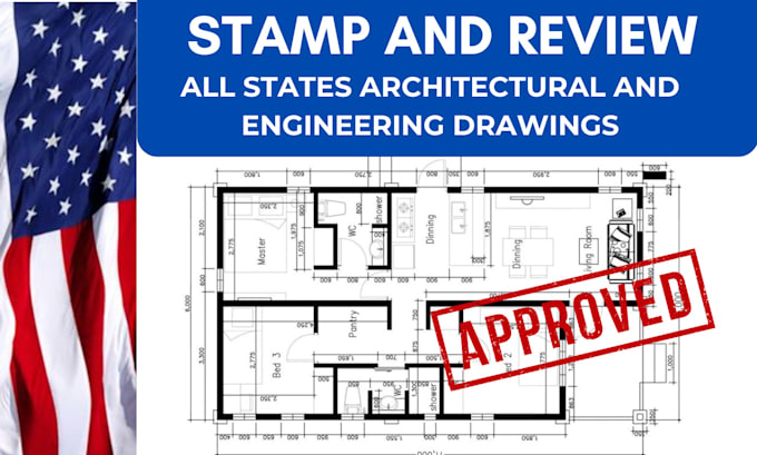 Gig Preview - Pe stamp, review and seal architectural drawings in USA for city permit approval