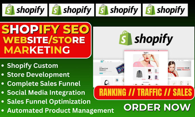 Gig Preview - Shopify marketing shopify ads shopify traffic product promotion shopify video ad