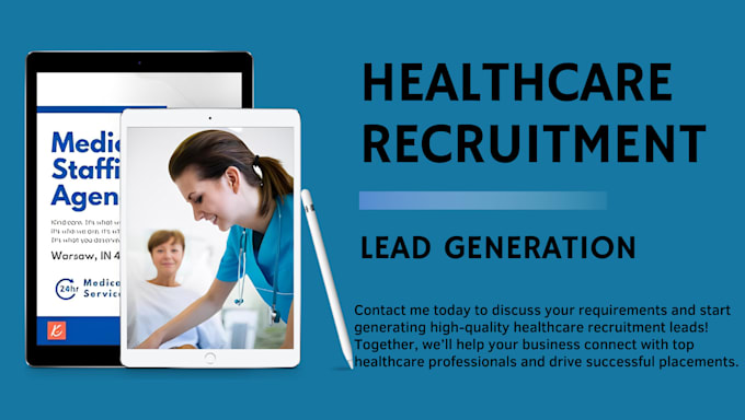 Gig Preview - Generate healthcare recruitment lead recruit promotional video google ads setup