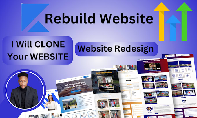 Gig Preview - Rebuild, redesign, build, clone, on kajabi, gohighlevel, teachable, weebly, duda