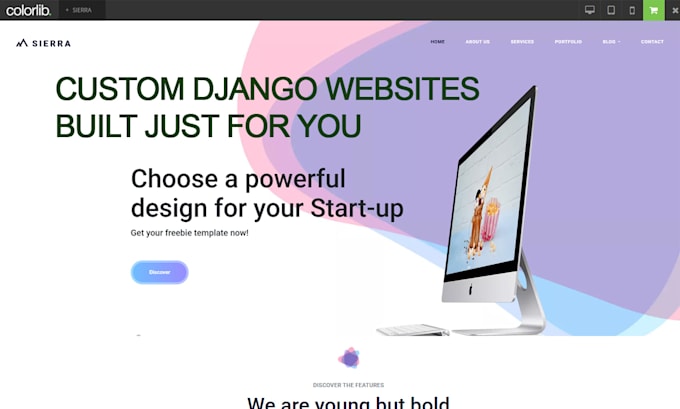 Gig Preview - Custom django website development