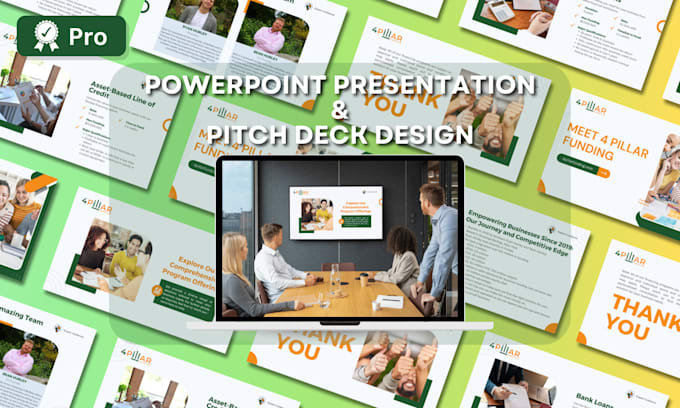 Gig Preview - Design a pitch deck and powerpoint presentation