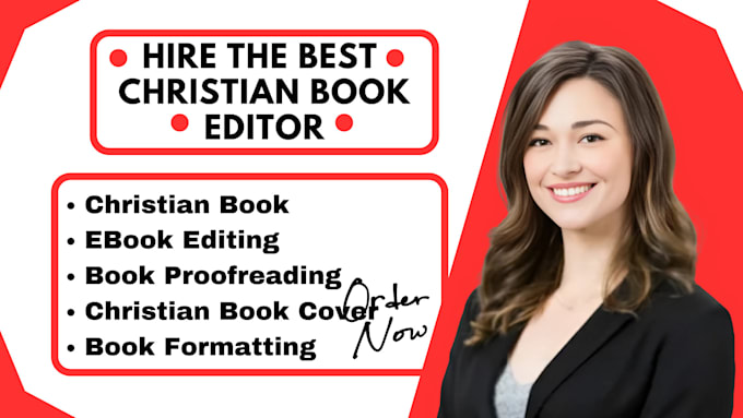 Gig Preview - Do christian book editor format proofread and design book cover