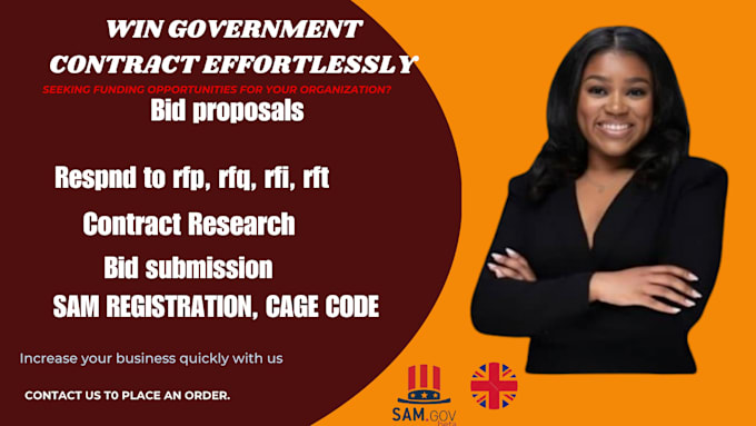 Gig Preview - Research, submit and win government contract, write winning rfp,rfi,rfp proposal