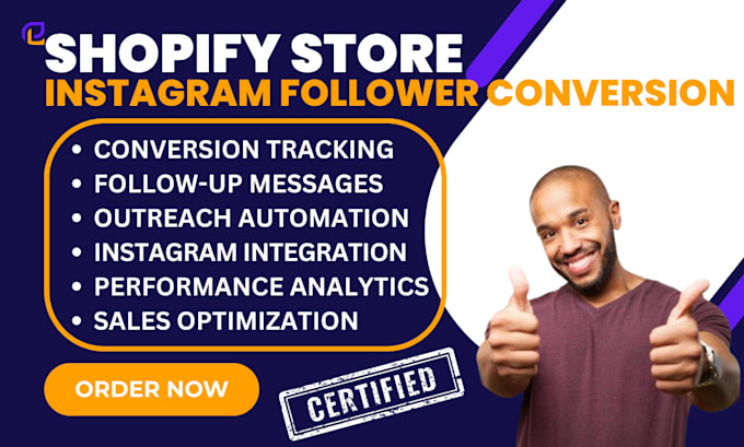 Gig Preview - Convert instagram followers to email sms subscribers shopify store setup gatsby