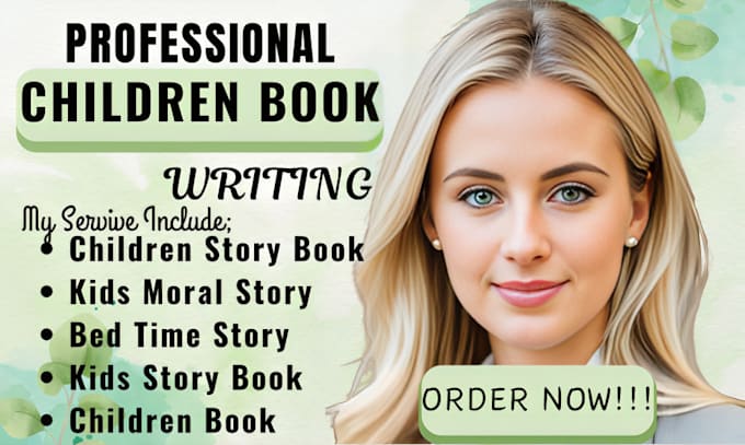 Gig Preview - Be your children book writer, kids book writer, kids story, children story