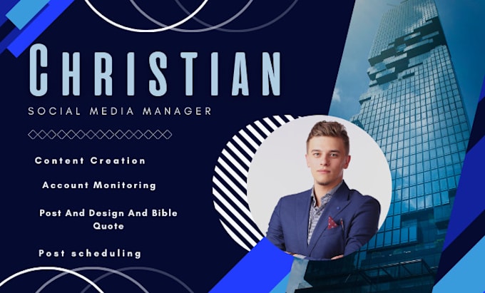 Gig Preview - Be your christian social media manager