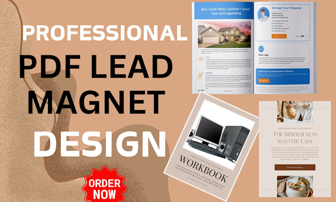 Gig Preview - Design unique PDF lead magnet, brochure, ebook and workbook