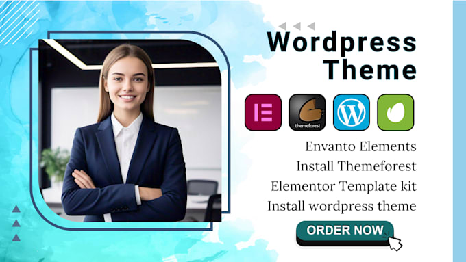 Gig Preview - Urgently install envato elements kit wordpress template themeforest element kit