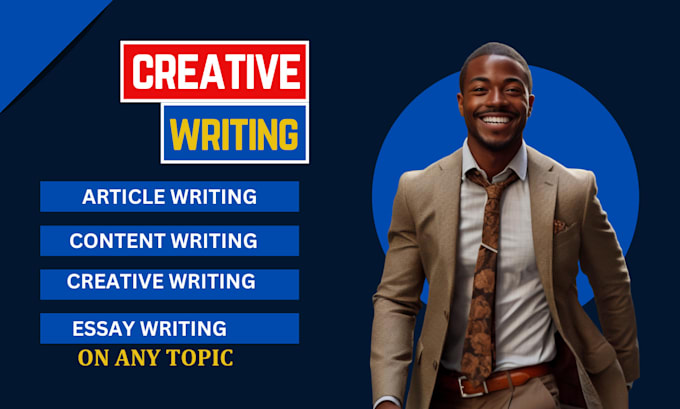 Gig Preview - Do and review creative writing, content writing, blog writing, article writing,