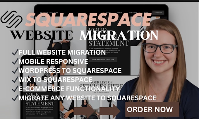 Gig Preview - Migrate, transfer and convert any website to squarespace, website migration