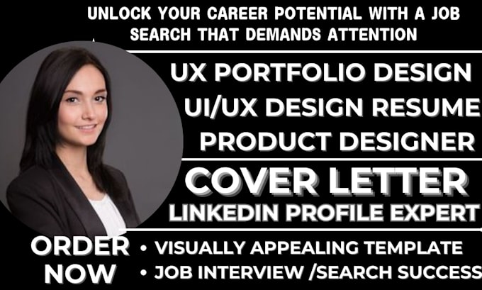 Gig Preview - Write ats UI UX designer resume, UX portfolio, mobileapp developer, saas resume