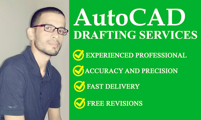 Gig Preview - Do professional autocad 2d drawings and drafting services