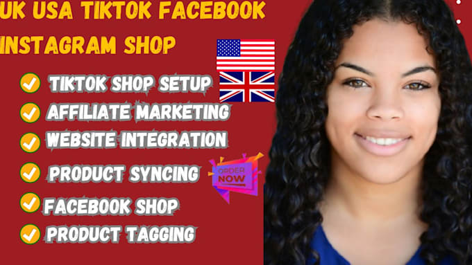 Gig Preview - Create setup UK USA tik tok shop tiktok dropshippingtiktok shop ads