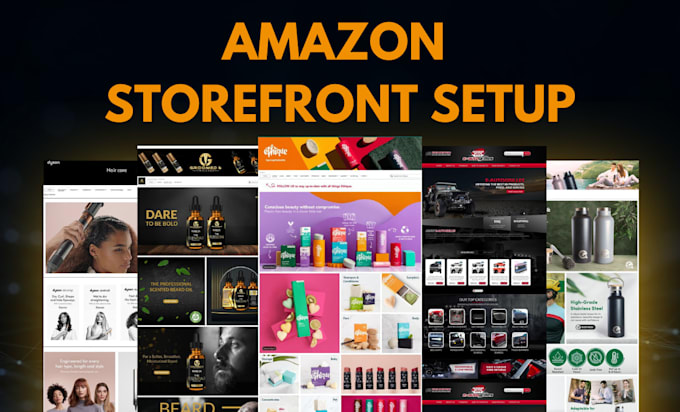 Gig Preview - Design premium amazon storefront, do amazon fba store setup ebc content images