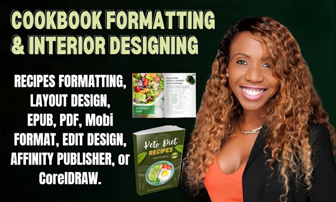 Bestseller - do your recipe formatting, cookbook design, and layout design for amazon kdp