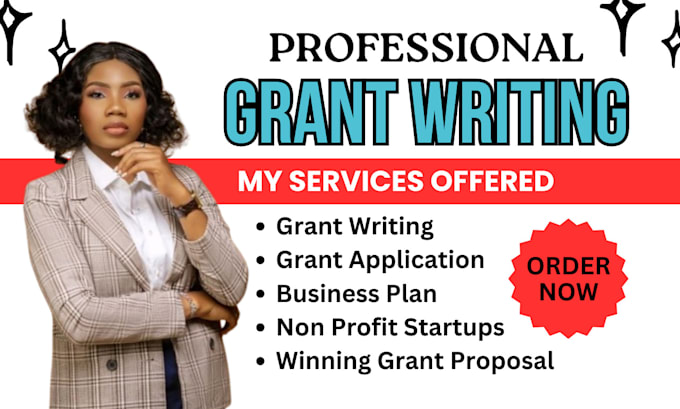 Gig Preview - Do grant writing, winning grant proposal, business plan for nonprofit startups