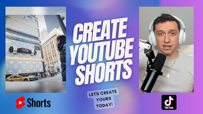 Gig Preview - Create youtube shorts or tiktoks out of your content