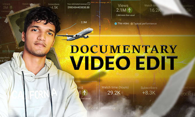 Gig Preview - Professionally edit youtube documentary videos in a captivating vox style