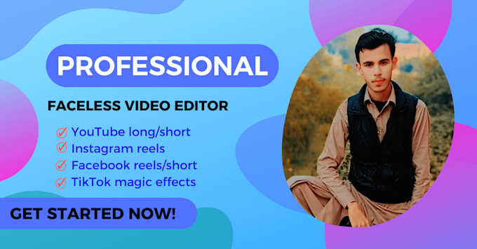 Gig Preview - Be your faceless video editor or make youtube automation