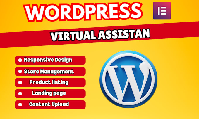 Gig Preview - Make virtual assistant website in wordpress design and redesign