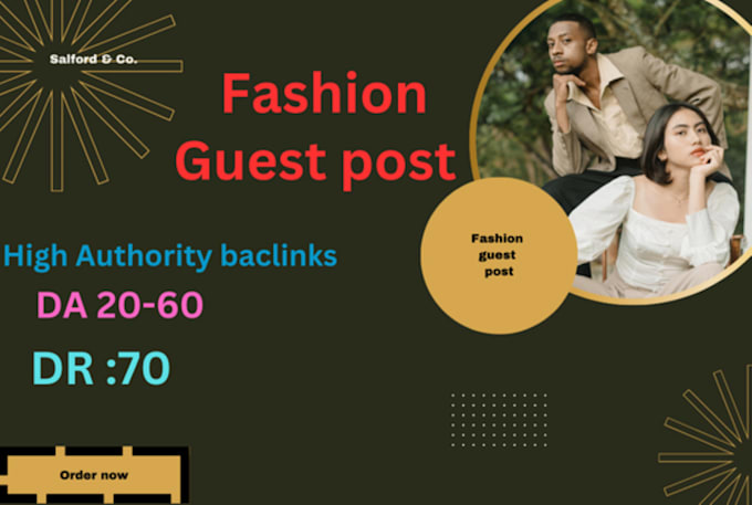 Gig Preview - Do high da fashion sketch guest post with authority backlinks