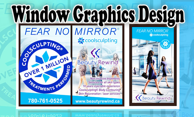 Gig Preview - Create stunting attractive professional window graphic shop front design